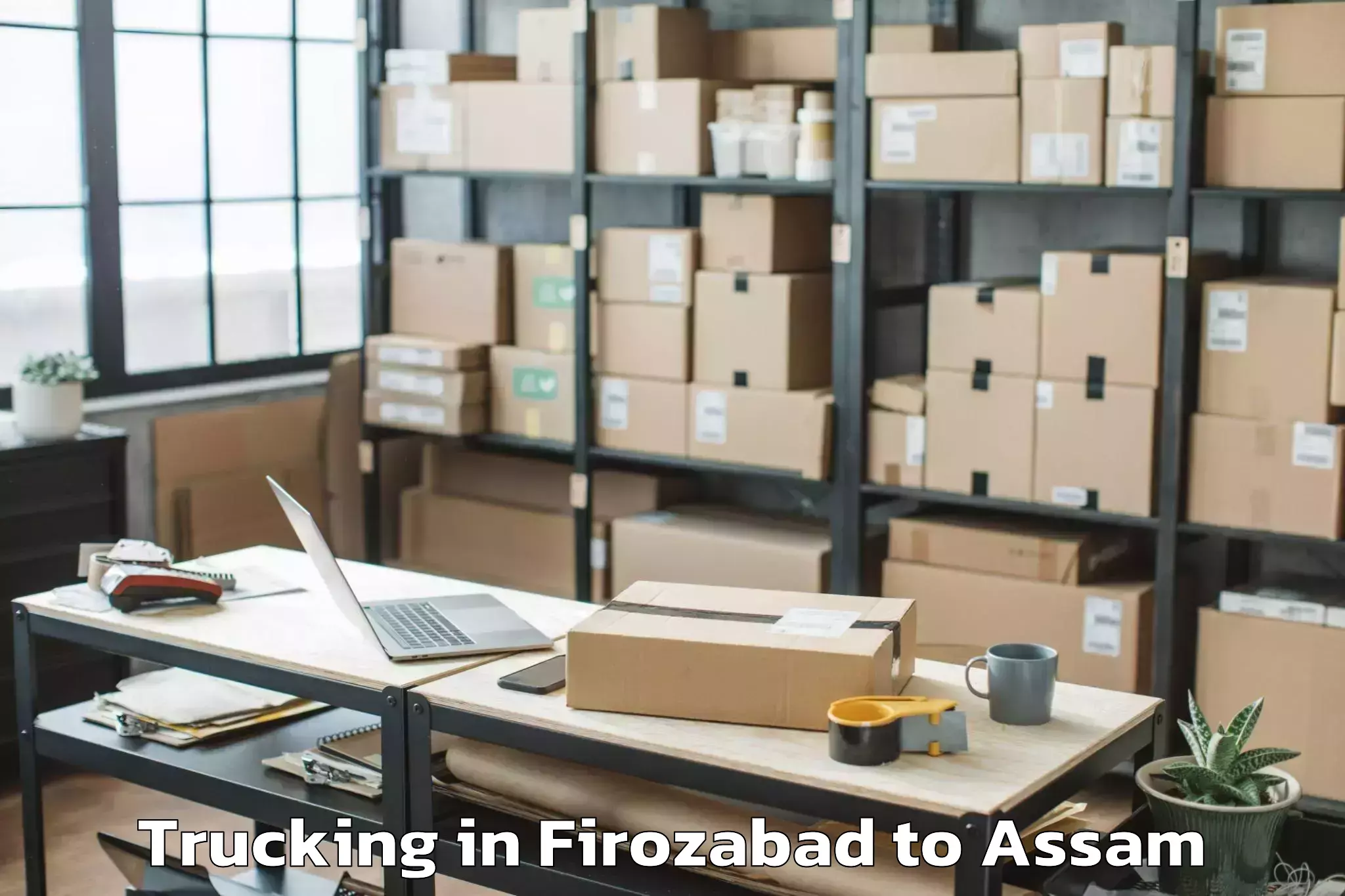 Affordable Firozabad to Bilasipara Trucking